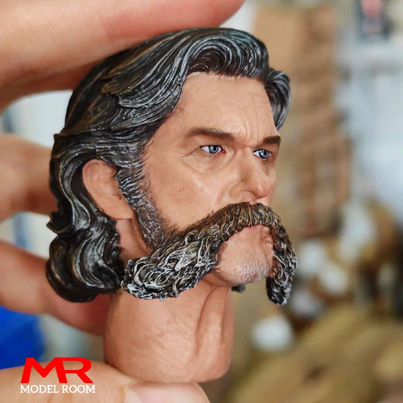 1/6 Scale John Kurt Russell Head Sculpt Carving Model Fit 12'' Male Solider Action Figure Body Dolls