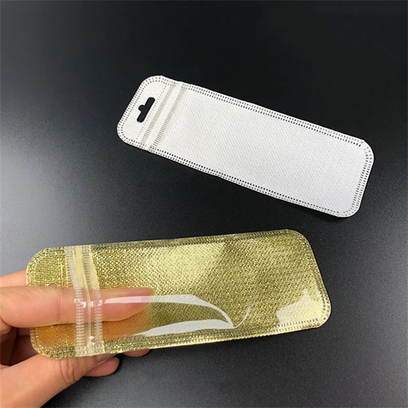 Imagem -06 - Plastic Ziplock Pacote Bolsa Canetas Keychain Ver Band Jewelry Pouch Self Sealing Makeup Brush Packing Bags 500 Pcs 5x15cm