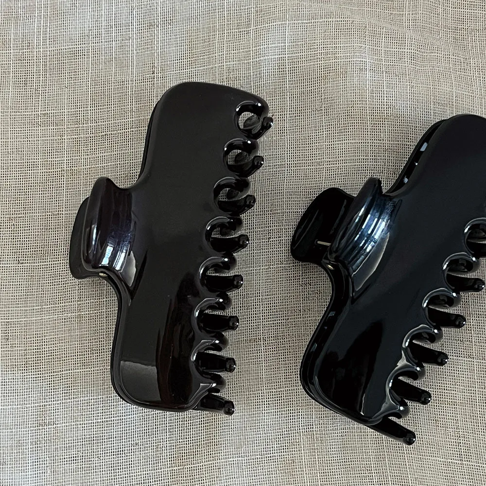 1 Stück Basic-Haarspange aus mehrfarbigem PC-Material, dicke Haarklammer im INS-Blogger-Stil, große Haarklammer für den Hinterkopf, tägliches Haar-Accessoire für Damen – Detail 9