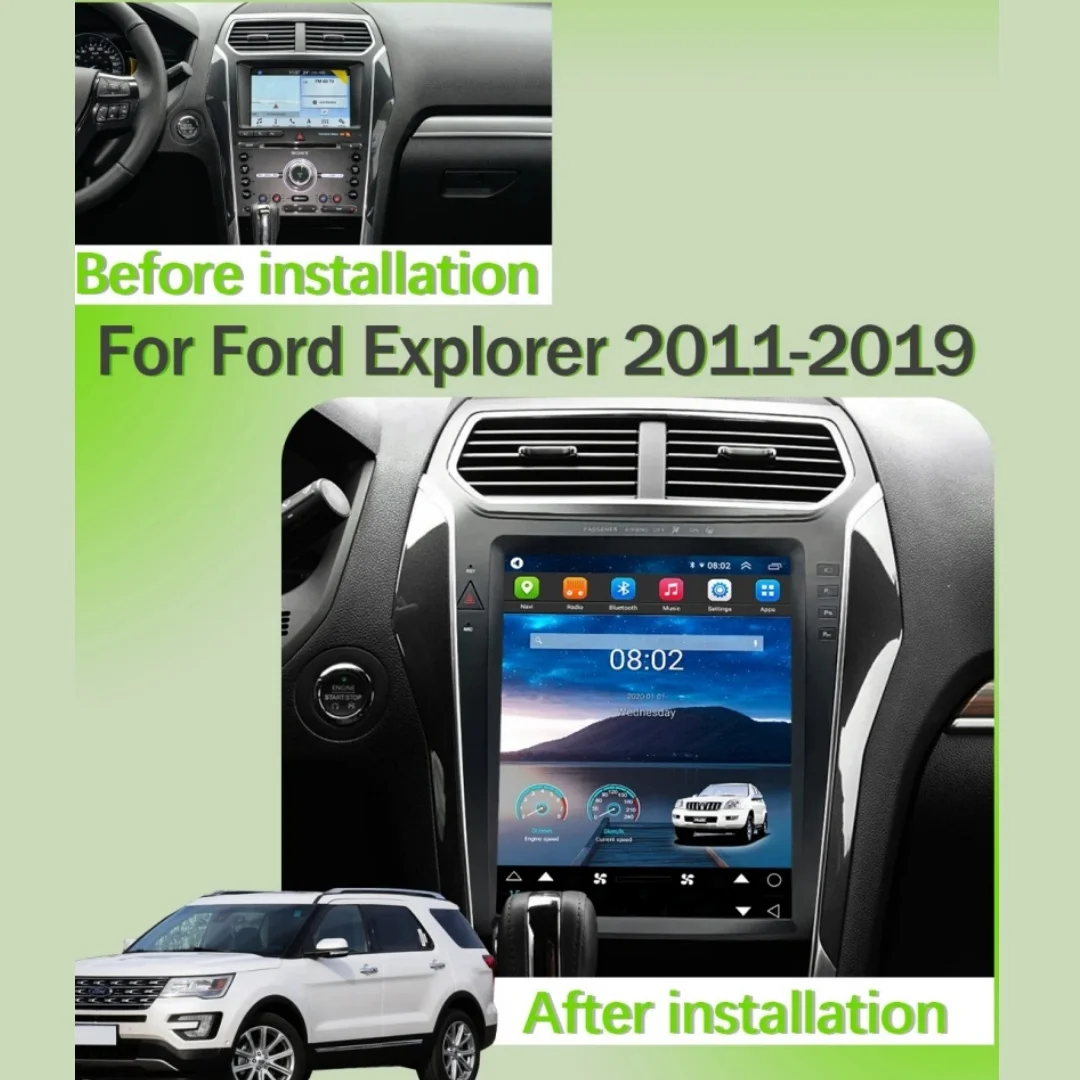 

Android 13 For Ford Explorer 2011 - 2019 Car Radio GPS Navigation Head Unit Tesla Screen Multimedia Player Wireless CarPlay