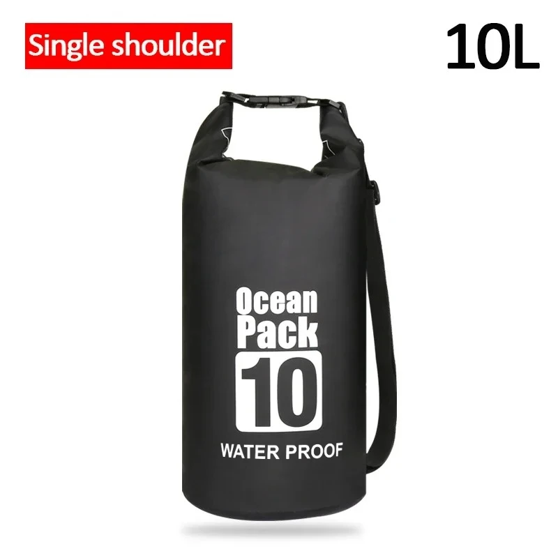 Droge PVC waterdichte tassen voor dames en heren, 2L/5L/10L/20L/30L, outdoor zwememmertassen, raftassen