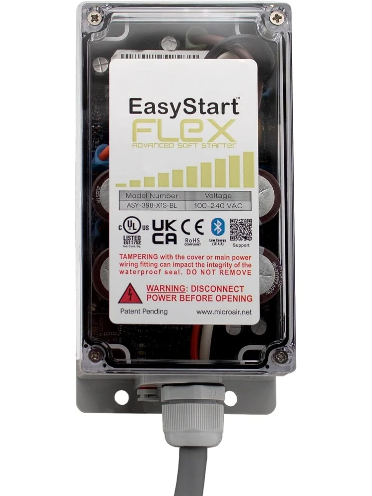 EasyStart FLEX 398 - Bluetooth Soft Start Kit for Home Air Conditioner, RV & Commercial Use Works with Generators, Reduces Power