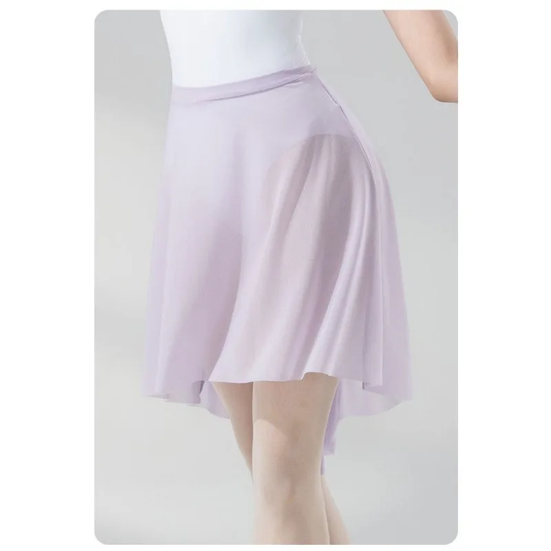 تنورة رقص باليه للسيدات، فستان أداء باليه شبكي مرن بطول f من AIDance مناسب للياقة البدنية #2