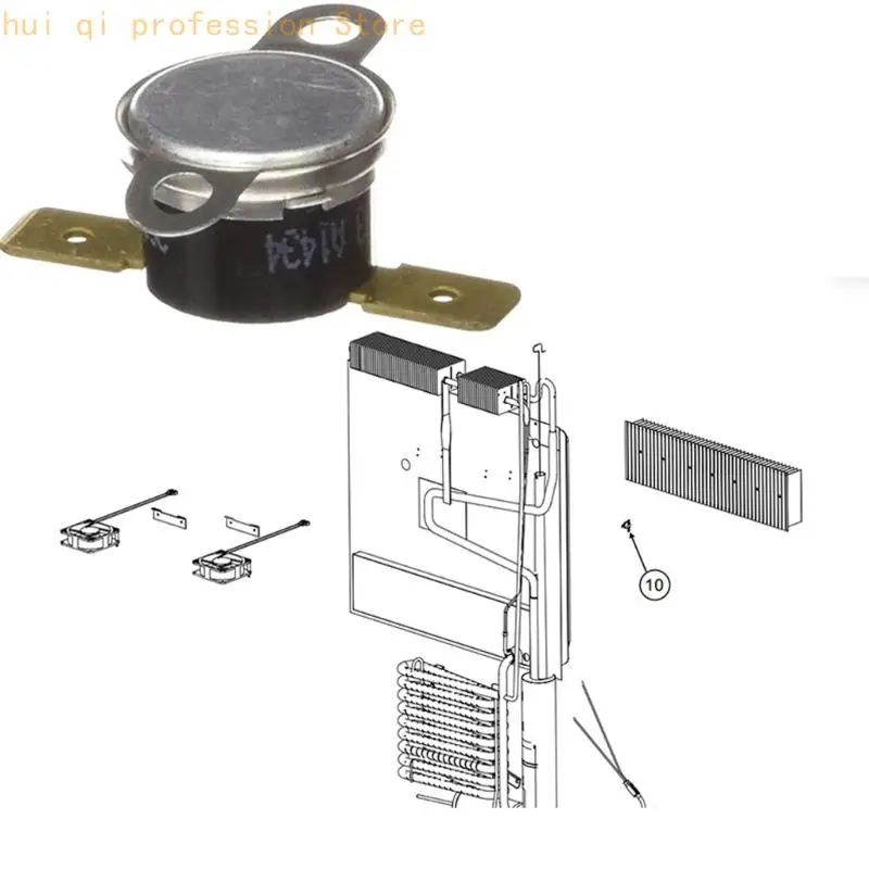 Campers Kühlschranklüfter Temperaturregelung Lüfterthermostat 618093 für Norcold H8WE – Detail 5