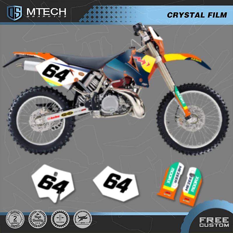 

DSMTECH Motorcycle Graphics Background for KTM 125 250 300 350 450 2003 2004 SX SXF 2004 EXC Decals Stickers Kits 002