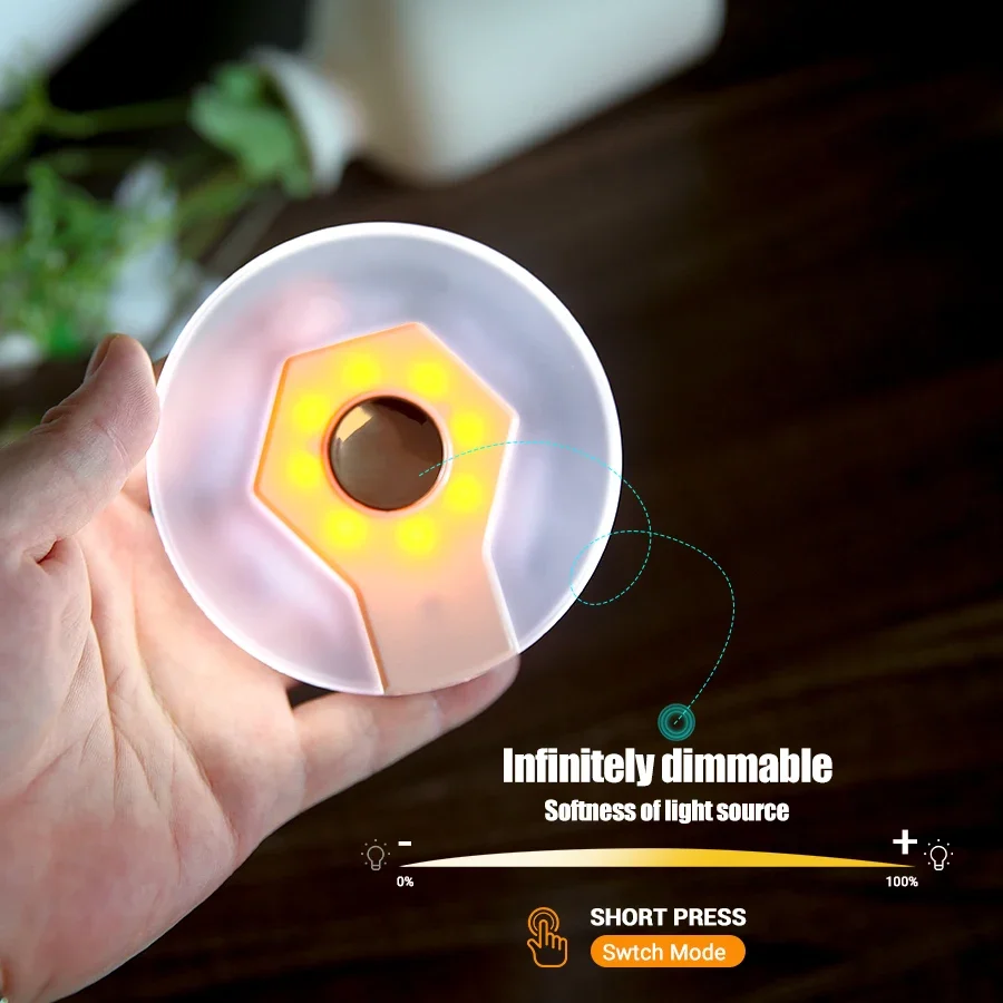 LED Night Light Motion Sensor Touch Switch Rechargeable Magnetic Suction Wireless Kitchen Staircase Corridor Lighting Bedroom