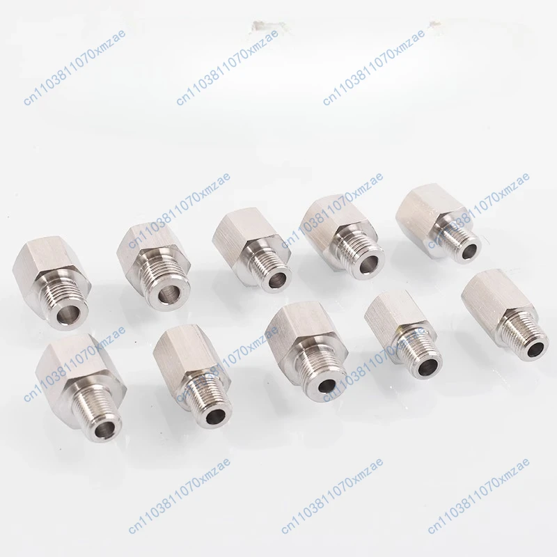 10 قطعة الضغط 304 الفولاذ المقاوم للصدأ لولبة داخلية وخارجية محول M5 M6 M8 M10 * 1 M12 M14 M20 لولبة داخلية 3/8 بوصة