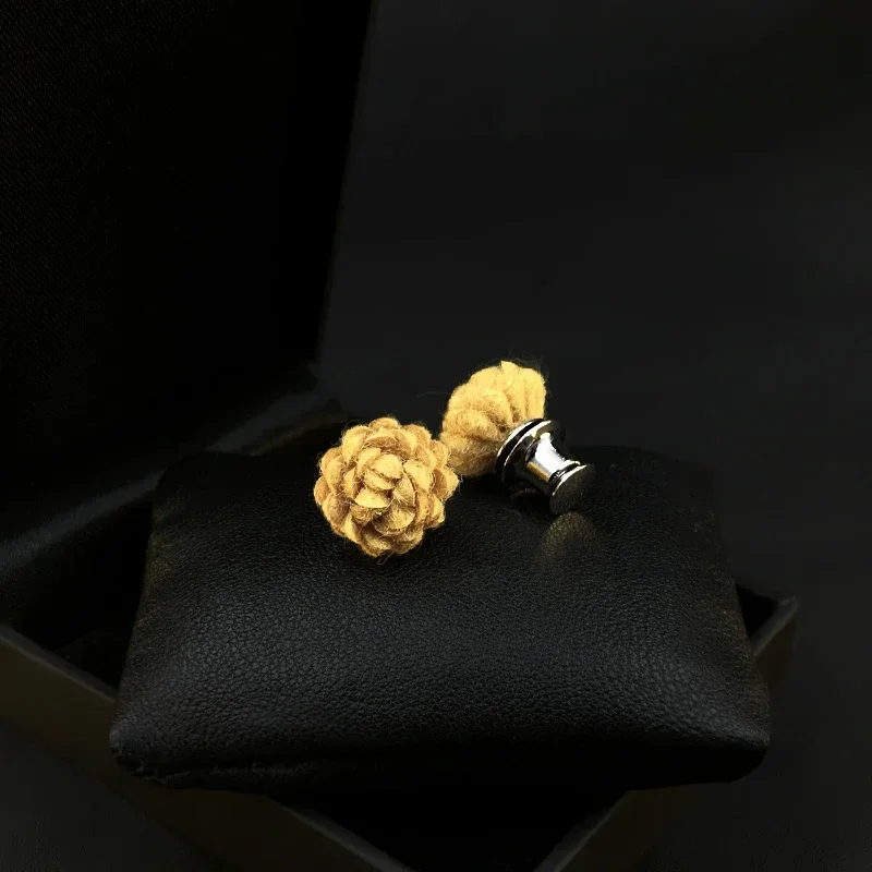 

Wool Fabric Flower Brooch Mini Anti-Exposure Small Buckle Corsage Women Suit Neckline Accessories Clothes Fixing Pin Jewelry 524