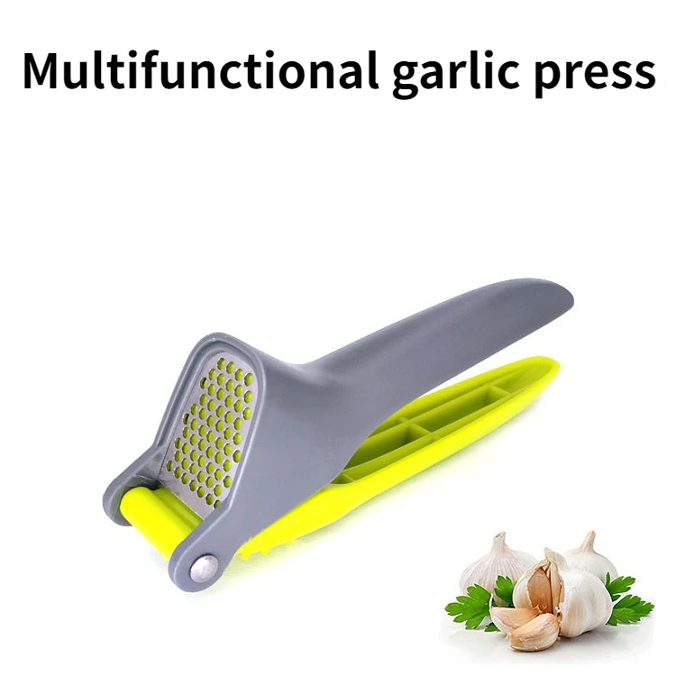 

Stainless Steel Garlic Press Crusher Handheld Ginger Mincer Home Cooking Vegetables Squeezer Masher Tools Kitchen