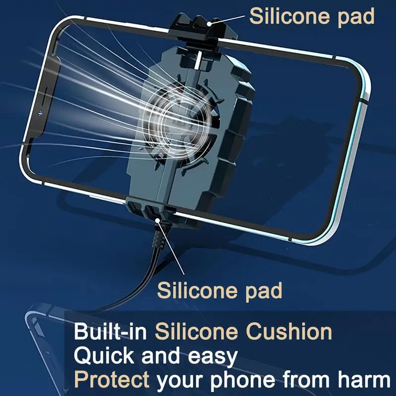 Mini Portable Mobile Phone Cooler Semiconductor Radiator Cooling Fan Silent Bracket for Smartphones