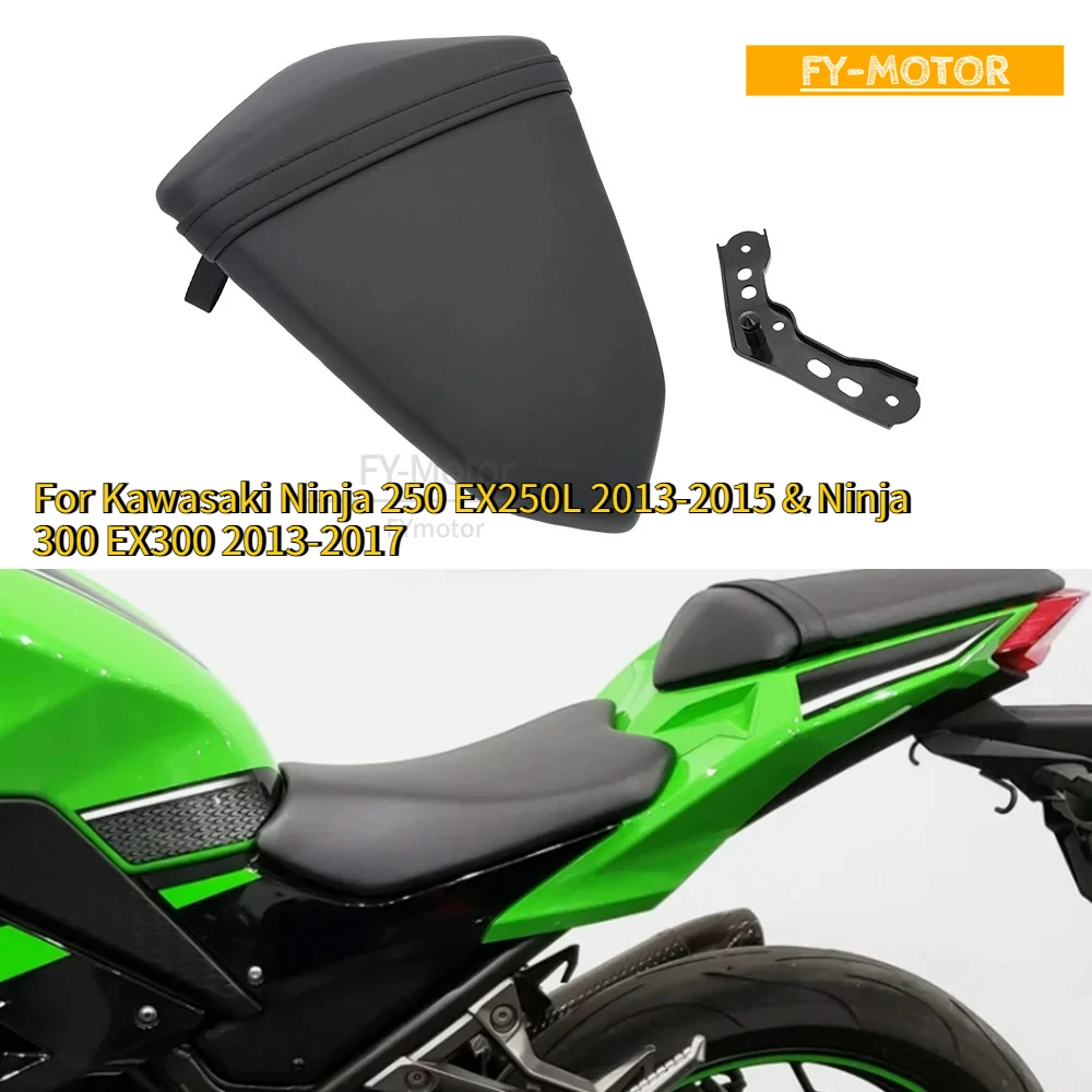 

Motorcycle Rear Passenger Pillion Seat Cushion, Replacement For Kawasaki Ninja 250 EX250L 2013-2015 & Ninja 300 EX300 2013-2017