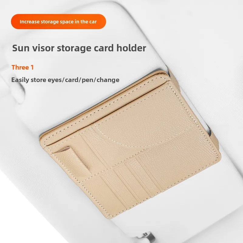 

Car visor storage Multifunctional car glasses clip frame Car supplies Daquan Bill card clip Storage bag