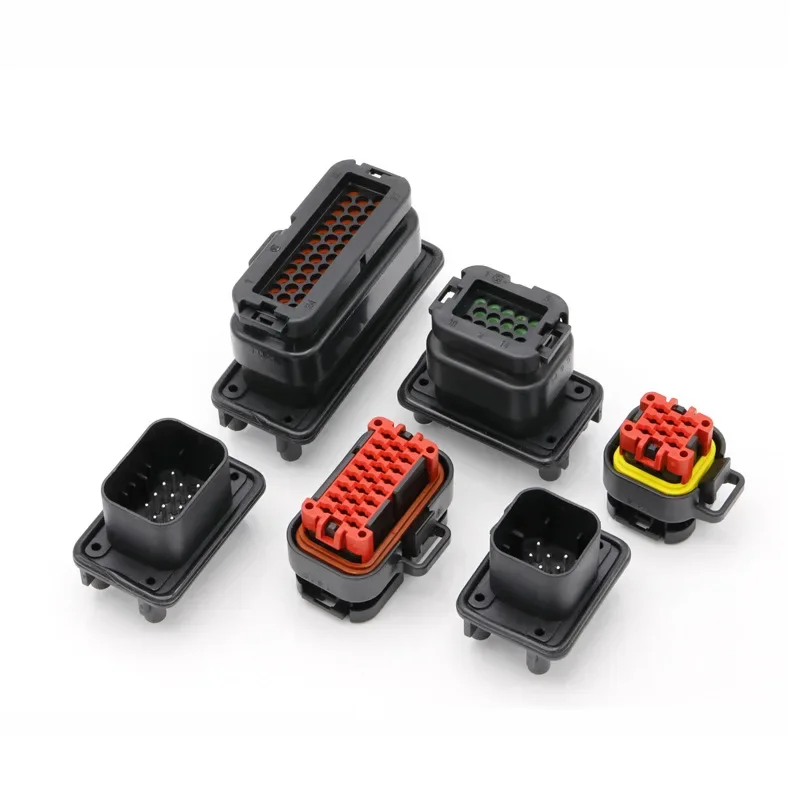 5/20 PCS ECU Series 8/14/23/35 Pin Automobile Controller Plug Waterproof Male Female Connector Plug Socket With Terminal