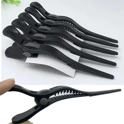 Professional Hairdressing Salon Hairpins Black Plastic Single Prong DIY Alligator Hair Clip Hair Care Styling Tools 머리핀 헤어핀