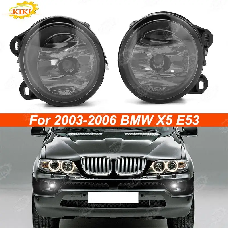 

Fog Lights Driving H11 Lamps Cover Car Front Bumper Lamp Left Right Waterproof Fog Housing For 2003-2006 BMW X5 E53 Auto Parts