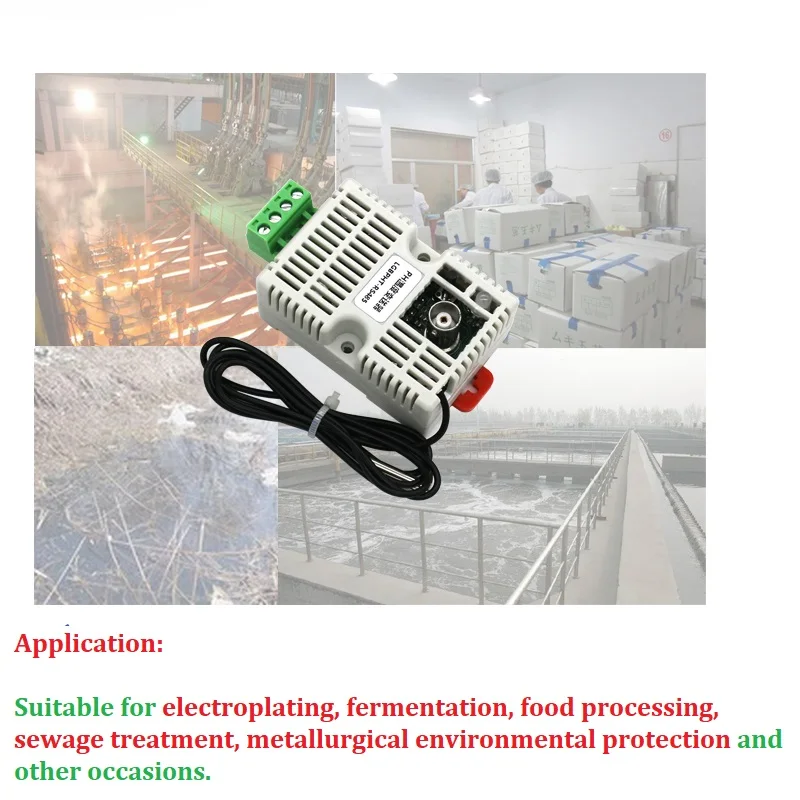 

PH value temperature transmitter detection sensor module analog output voltage 4-20 mA RS485 output