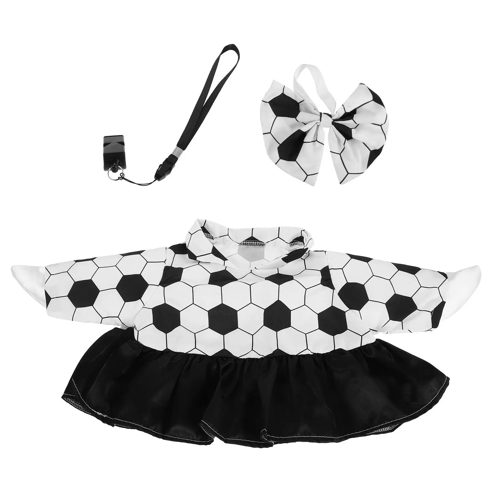 1 Set de Disfraz de Ganso para Porche con Temática de Fútbol, Falda con Lazo y Silbato, para Decoración de Jardín y Fiestas de Fútbol al Aire Libre