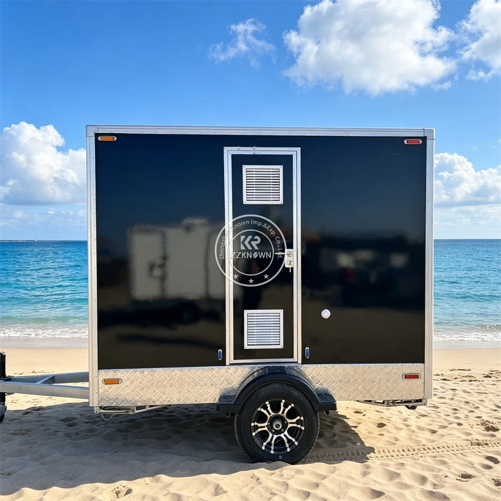 Premium Mobile Toilet Public Portable Restroom Bathroom Cabin Durable Trailer Mobile Luxury Toilet Trailer for commercial use