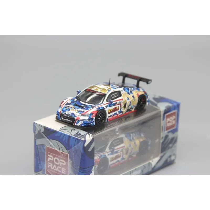 

POPRACE 1:64 2020 Macau GT World Cup Audi Evisu R8 Fortune God LMS Литая под давлением модель автомобиля из сплава, игрушка для мальчиков.