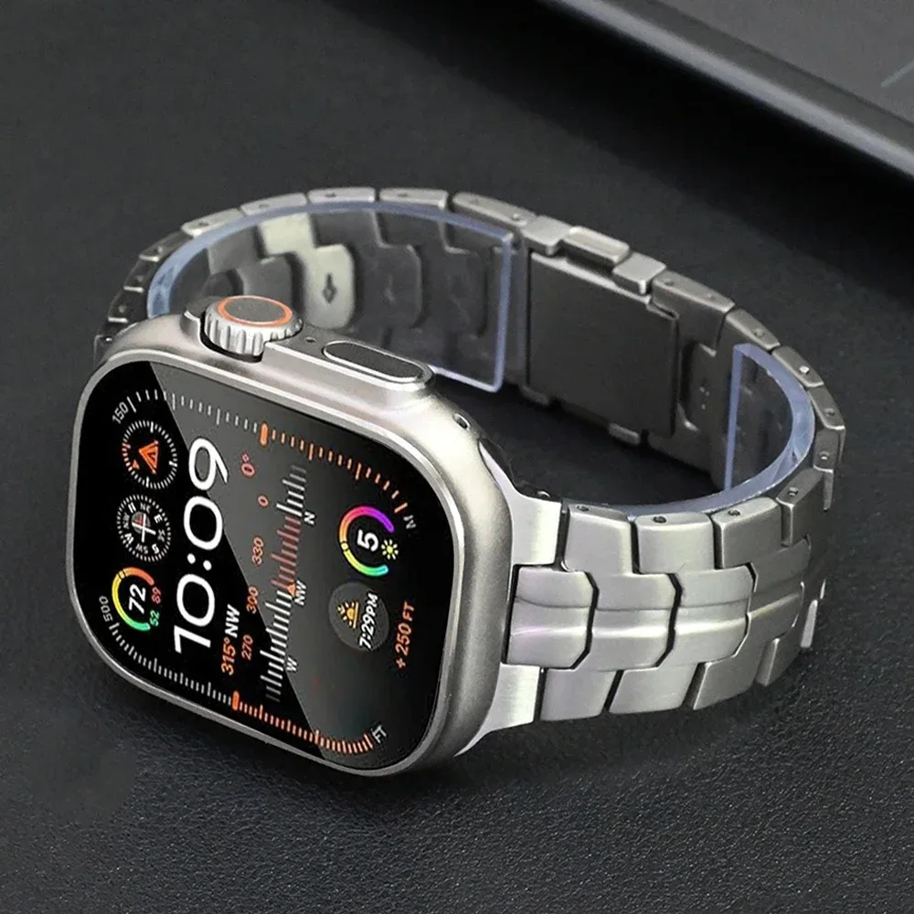 Titanium Strap for Apple Watch Ultra 2 49mm Wristband 44mm 42mm 40mm 38mm 45mm, Watchband for IWatch 9 8 7 6 5 4 3 2 1