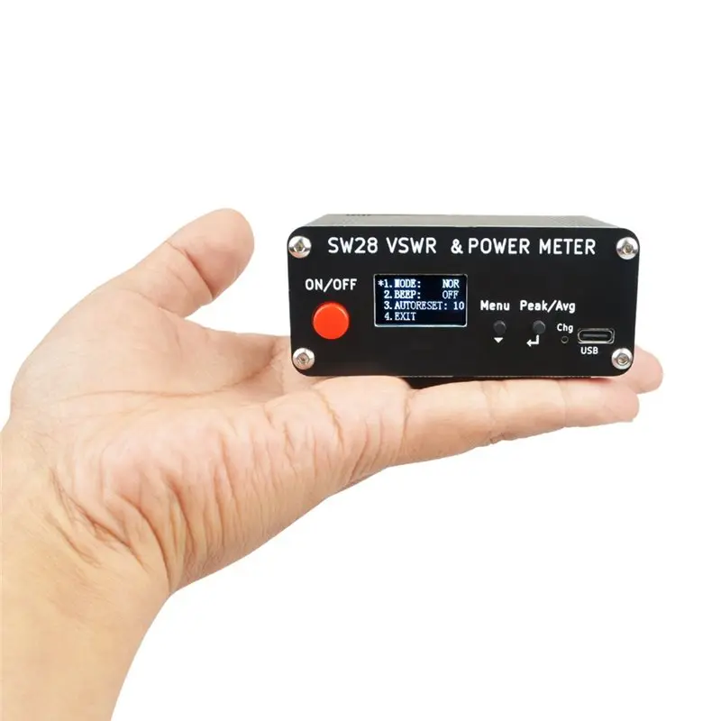 [B24B!】 EU Plug SW-28HF 1.5-60Mhz 0.2W To 120W Walkie Talkie V S W R& Power Meter Digital Display Power Meter