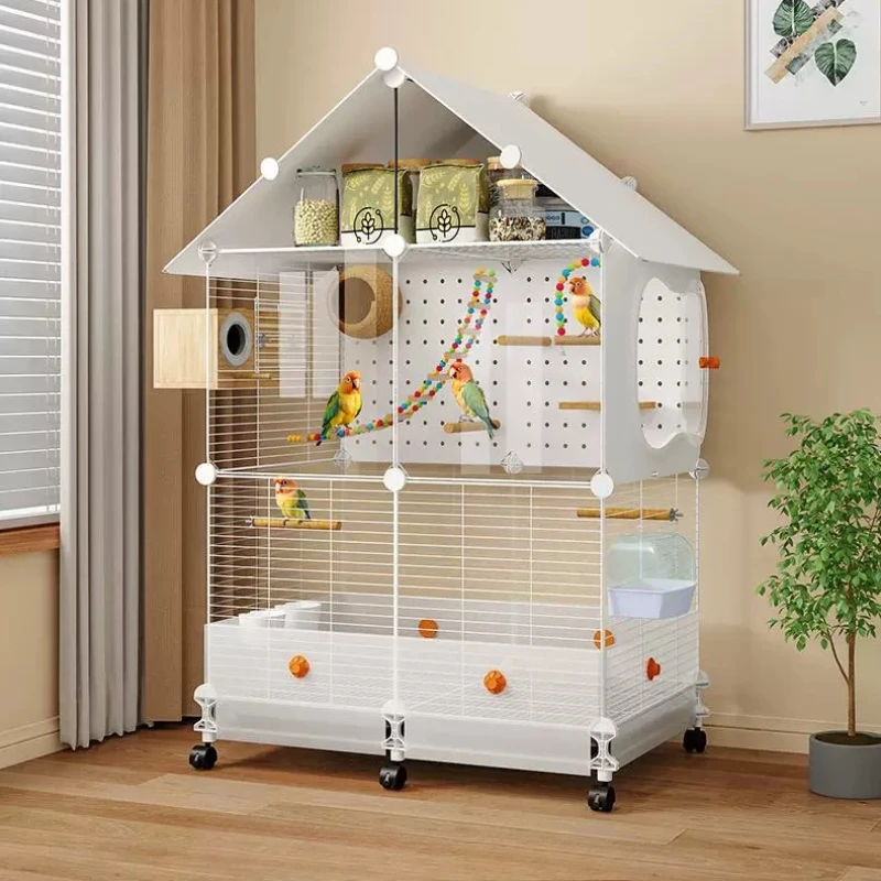 

Luxury House Quail Canaries Outside Bird Cages Lovebird Cockatiel Plastic Stand Bird Cages Goldfinch Gaiola Calopsita Supplies