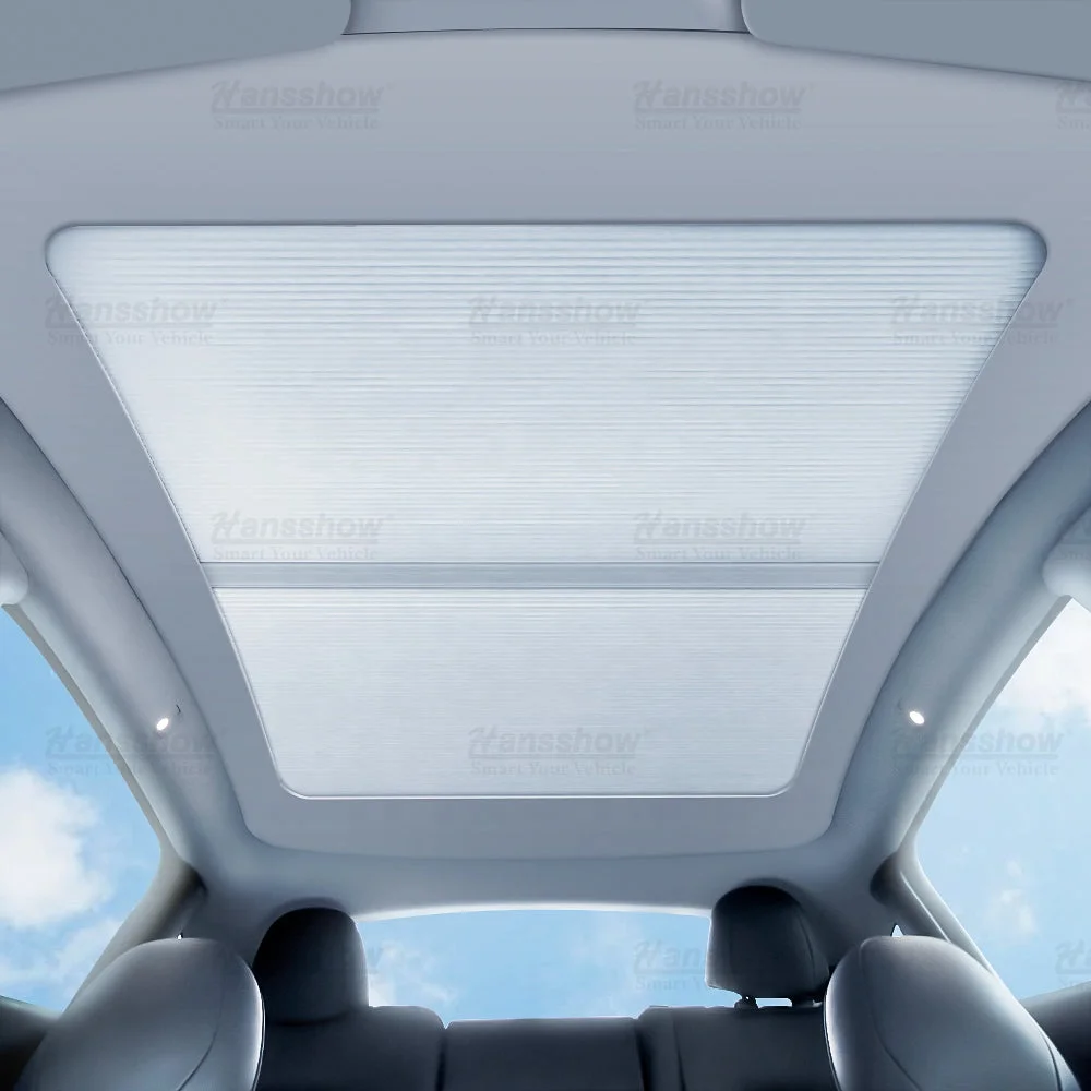 

Hansshow Model 3/ Y Glass Roof Sunshade Panoramic Retractable Sunroof Shade For Tesla Car Accessories