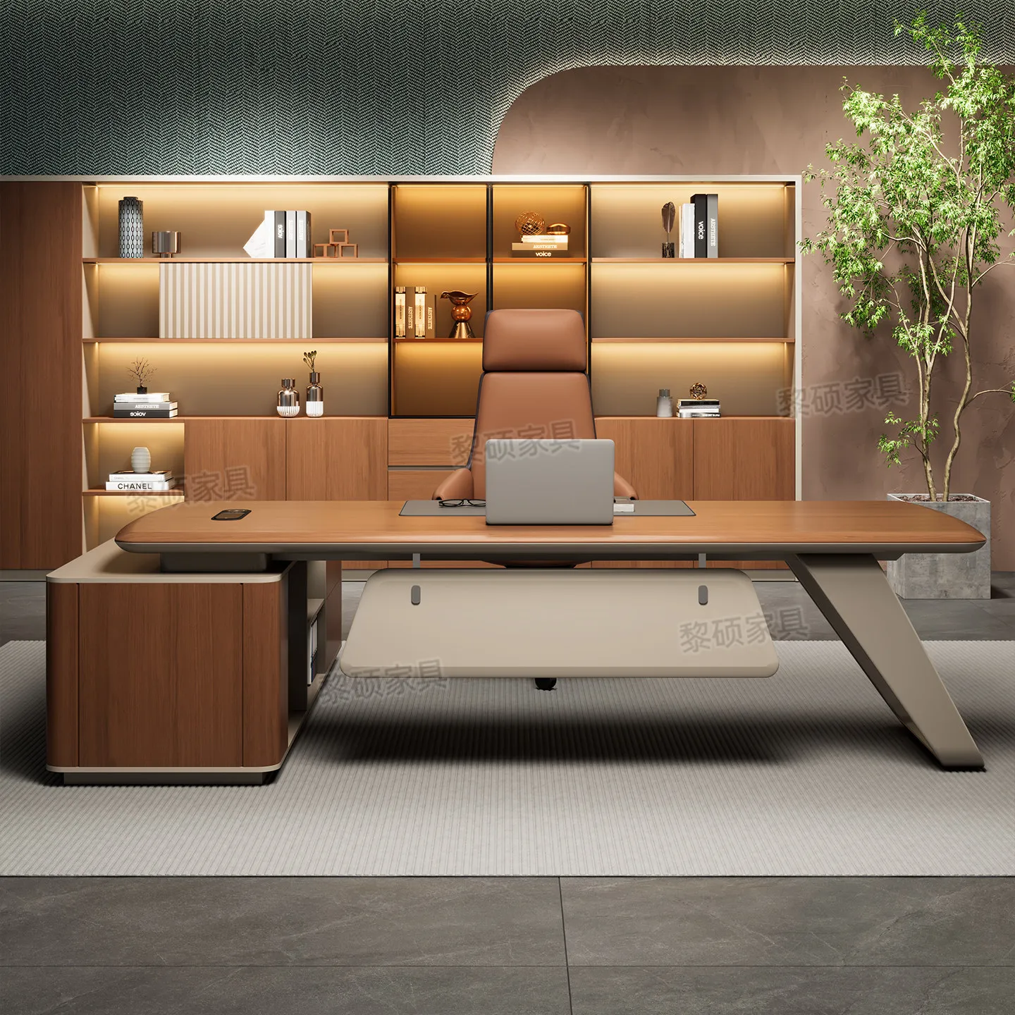 Boss desk advanced sense modern simple blister desktop baking paint big class desk president manager desk