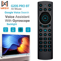 MRSVI Replacement Voice Remote Control Backlit Air Mouse G20S Pro BT 2.4G Wireless Microphone Gyroscope for Android Tv Box