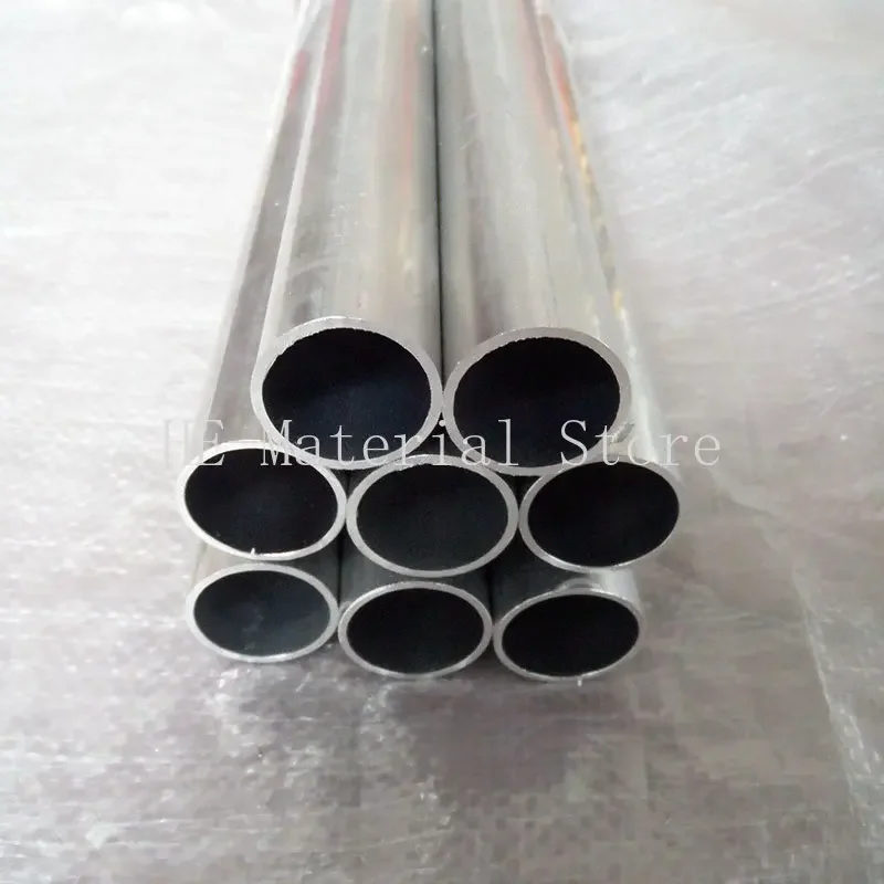 1 buah panjang 100mm 6061 tabung Aloi Aluminium OD 16mm pipa Aluminium bulat berongga ID 5/6/7/8/9/10/10.1/11/12/12.1/13/14/14.5mm