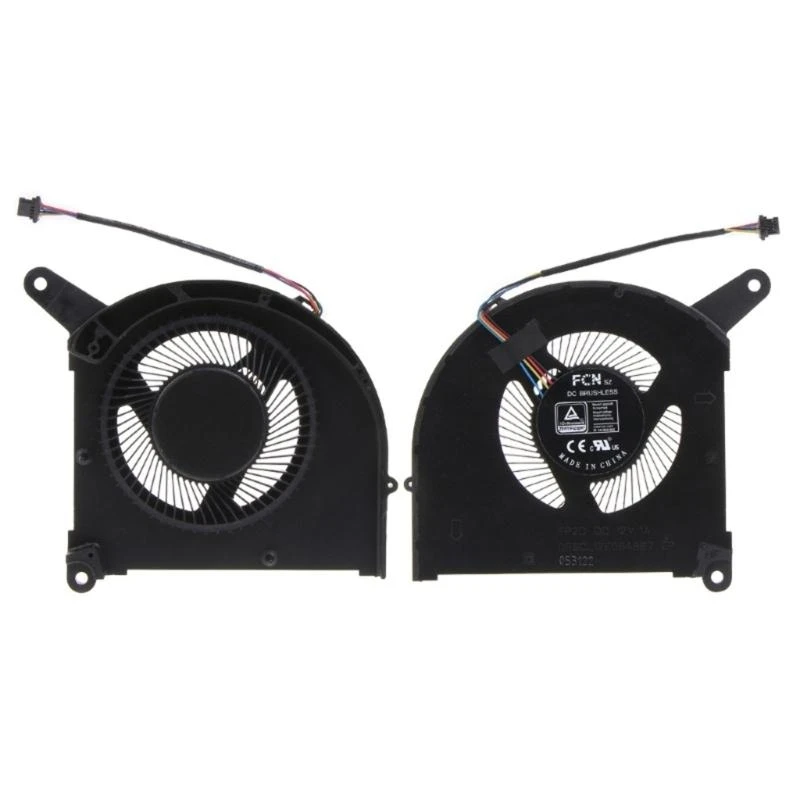 

CPU GPU Radiator 12V 1A 4pin Laptop Cooler Fan For GIGABYTE 16 17 YE5 XE5 RP86YE RP87YE5 Laptop Cooling Fan