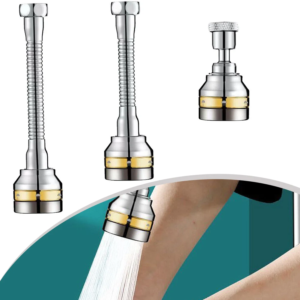 Für 360° °   Wasserhahn Extender Biegsame Küche Waschbecken Flexible Wasserhahn Spray Kopf Wasser Sparende Düse Bad Wasserhahn Verlängerung Duschkopf