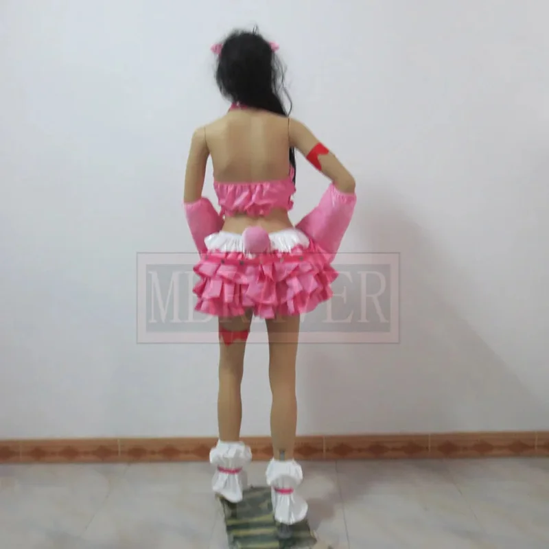 ss13Anime Super Sonico Pink Bear Gloomy Racing GK Ver Cosplay Costume