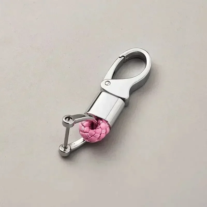 Customized Woven Rope Keychain personalized Horseshoe Buckle Car Key Ring Custom Logo Name Fashionable Women Men Gift