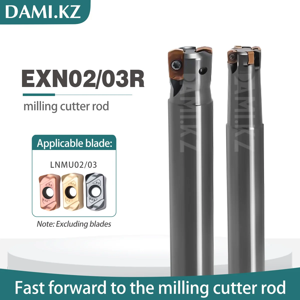 

EXN02R EXN03R Fast Feed Milling Cutter Rod High Efficiency Rough Milling Tool Rod LNMU0202 LNMU0303 CNC Carbide Milling Inserts