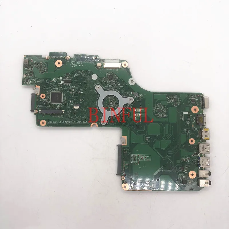 Материнская плата для ноутбука Toshiba C55 C50 C55A C55-A V000325170, материнская плата с процессором SR1SG N2820 6050A2623101-MB-A02, 100% протестированная, хорошо