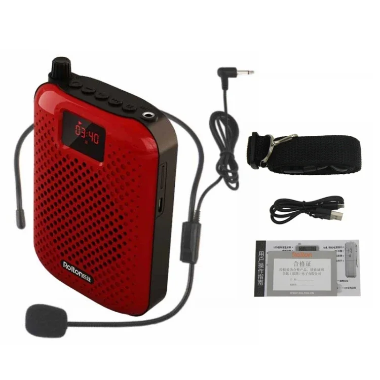 Rolton K500 Portable Audio Speaker Megaphone Loudspeaker for Teacher Voice Amplifier Speakers