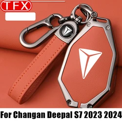 For Changan Deepal S7 2023 2024 Car Key Holder Car Case Card Smart All Inclusive Original Car Color Key Fob Bag Auto Accessories