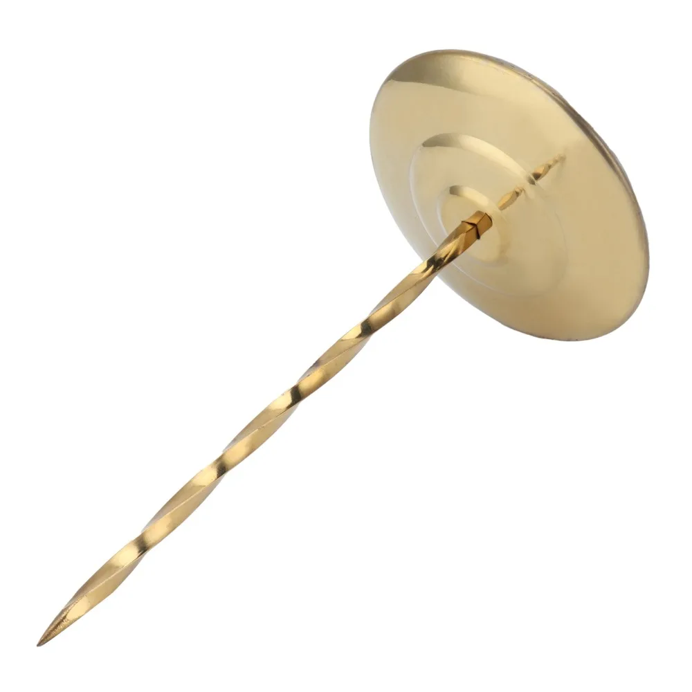 Stainless Steel Receipt Spike Holder Golden Silver Non-Slip Base Bill Holder Spike Safe Design Screw Rod Ticket Stabber