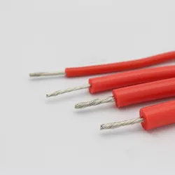 High Voltage Wire 5 10 15 20 25 30 40KV Extra Soft Silicone Car Ignition Wire Tinned Copper Core 20 18 17 15 13 9AWG Motor Lead