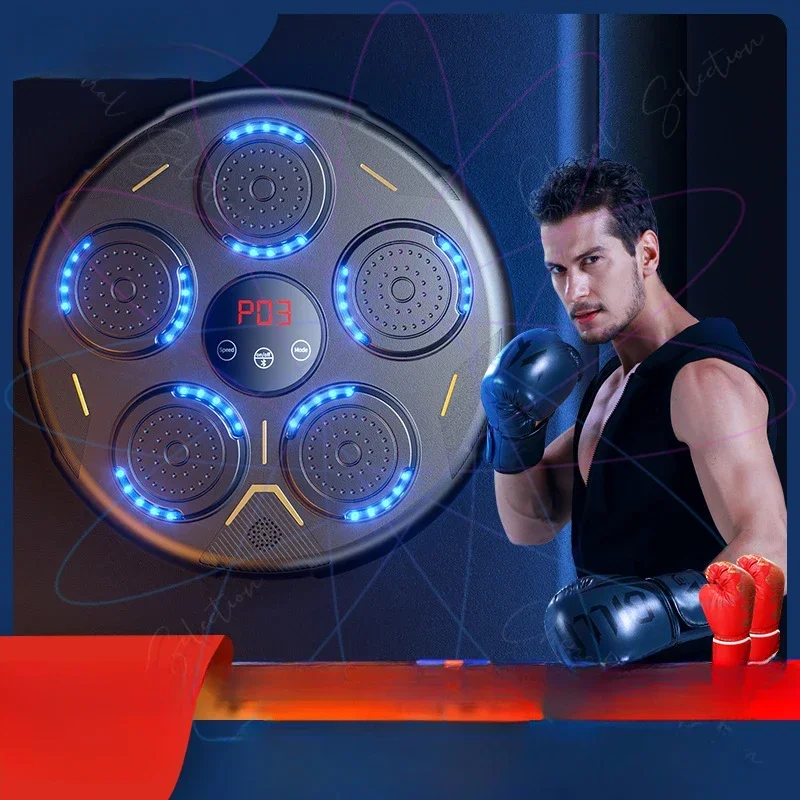 Music Boxing Machine Electronic Reaction Wall Target Household Children's Fitness Equipment Bluetooth Boxing Wall Target