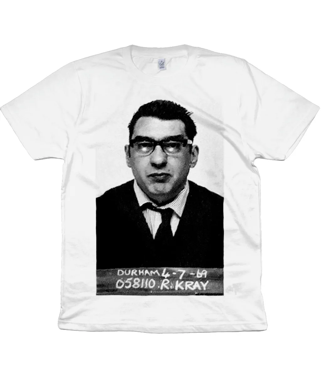 Ronnie Kray Prison Mug Shot 1969 Organic T Shirt