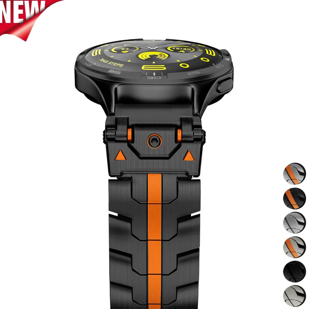 

22mm 20mm Stainless Steel Band for Samsung Galaxy 7 6 5 4 40mm 44mm Luxury Men Strap For Huawei Watch GT5/4 5/3Pro 46mm Bracelet