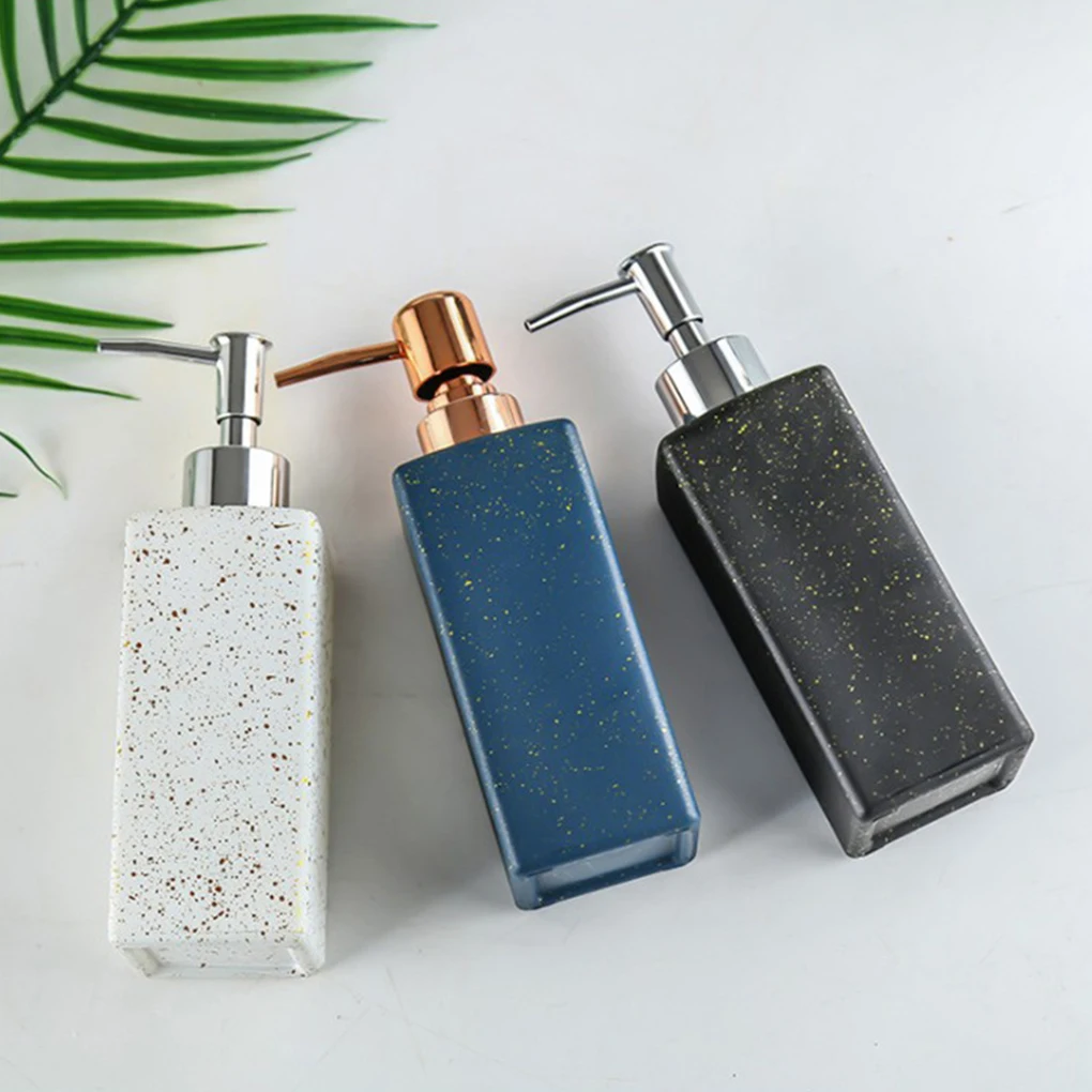 

Glass Efficient And Durable Soap Dispenser For Versatile Usage Convenient And Durable Easy To Black dots square