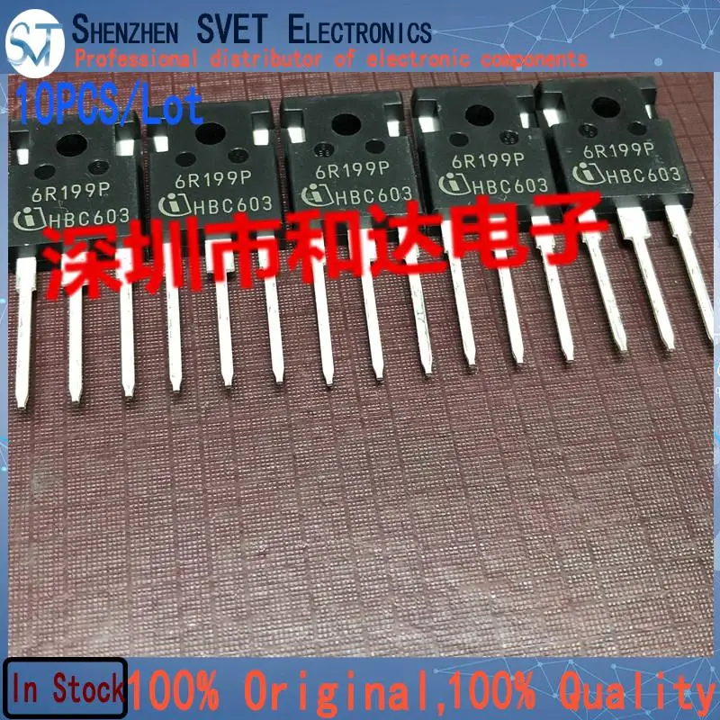 10PCS/Lot 6R199P IPW60R199CP  TO-247 650V 16A  Import Original In Stock 100% High Quality