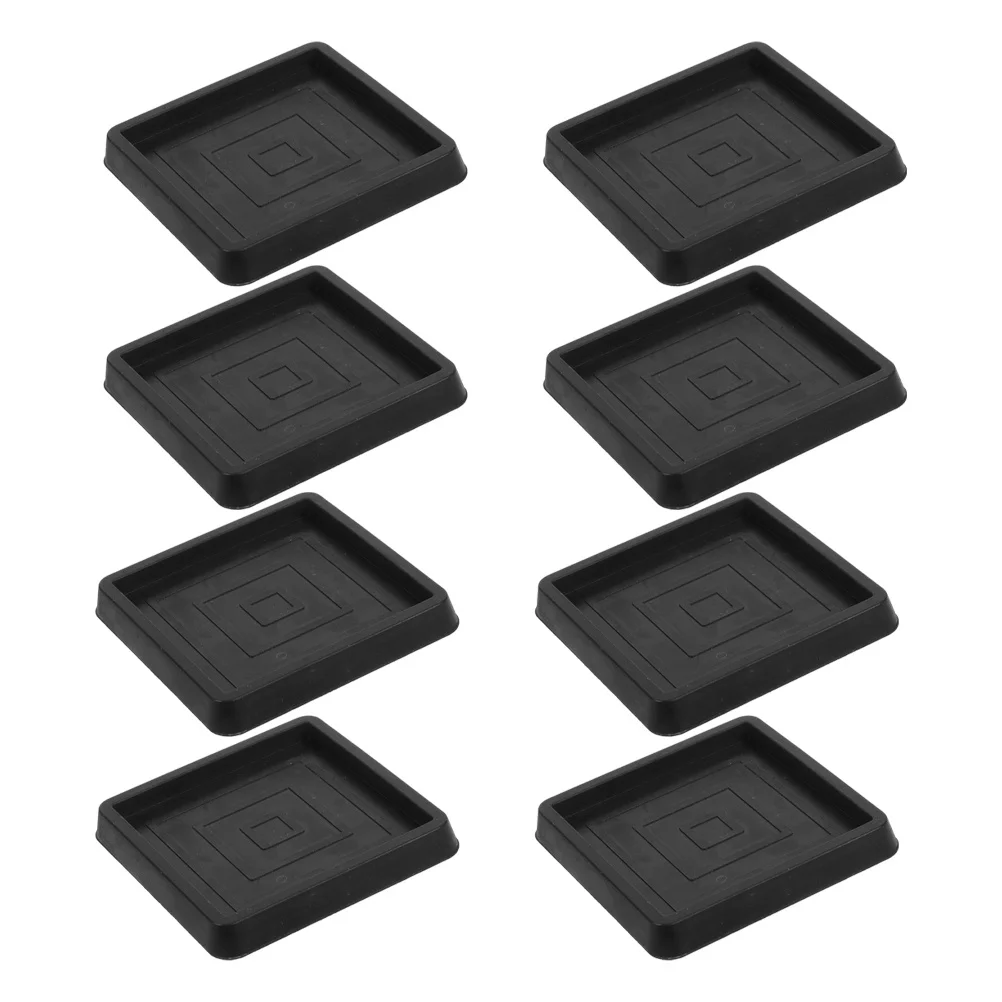 

8Pcs Anti-Slip Furniture Pads Square Durable Rubber Non-Skid Furniture Leg Protectors for Sofas Cabinets Pianos