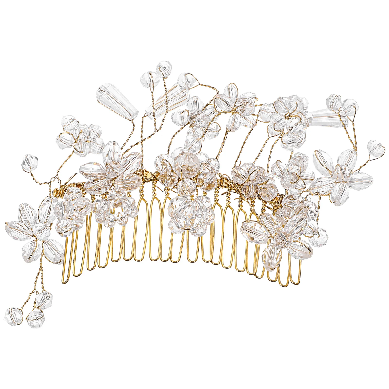 

Wedding Hair Comb Unique Plastic Crystal Side Comb Elegant Bridal Hair Accessories Bride Hairpiece Bride Accessories