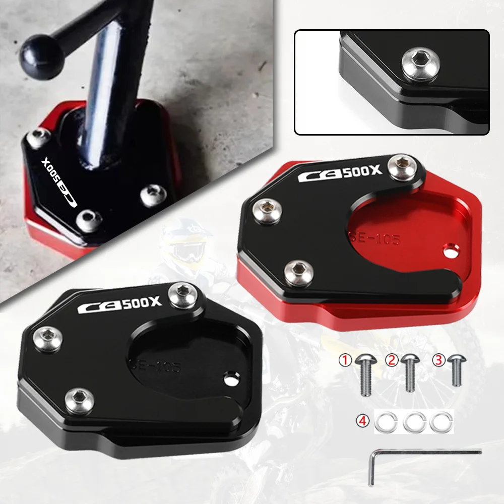 

For Honda CB500X CB500 CB 500 X 2013 2014 2015 2016 2017 2018 2019 2020 2021 2022 2023 Motorcycle Side Stand Enlarger Plate Pad