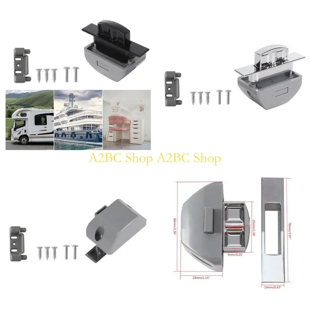 

A2BC PAPLTION LACKES LOCKS RVS Дверная дверь Дверь нажимание замок с ручкой без ключа для лодки для туристов на мотометом лодки