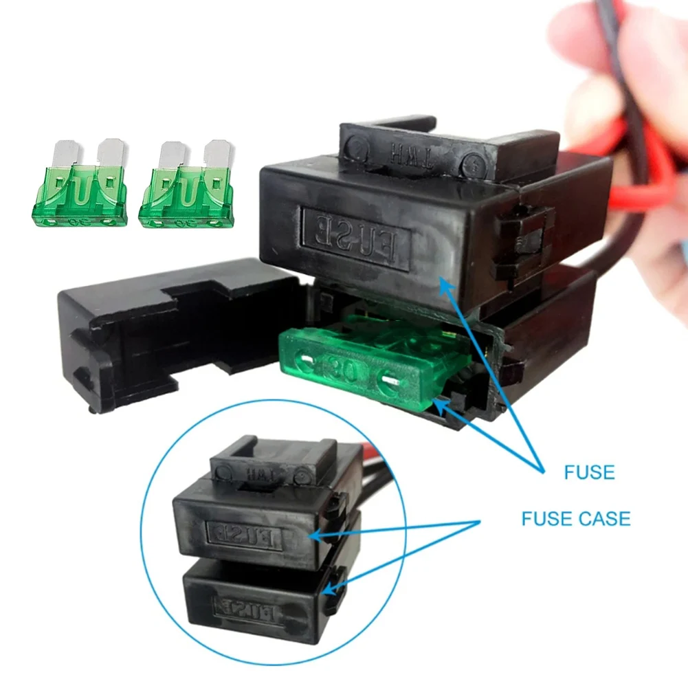 30Amp Fuse Power Connection Transceiver Power Power Cable For Kenwood 1m 3.28ft 6-Pin Power Cord 1m Cable Length